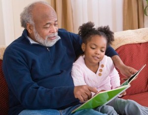 grandparent reading
