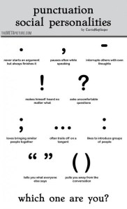 punctuation personalities